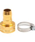 Heavy Duty Aluminum Garden Hose Mender Repair Kit With 3/4 Inch Us Thread Male Female Fitting And Stainless Steel Clamp For Sprayer Leak Fix And End Replacement No Tools Needed Just Twist And Go, hose repair parts