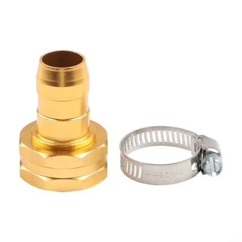 Heavy Duty Aluminum Garden Hose Mender Repair Kit With 3/4 Inch Us Thread Male Female Fitting And Stainless Steel Clamp For Sprayer Leak Fix And End Replacement No Tools Needed Just Twist And Go, hose repair parts