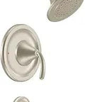 Posi-Temp Tub And Shower Trim Kit Without Valve With Lever Handle, Brushed Nickel Finish, Includes Single Function Shower Head