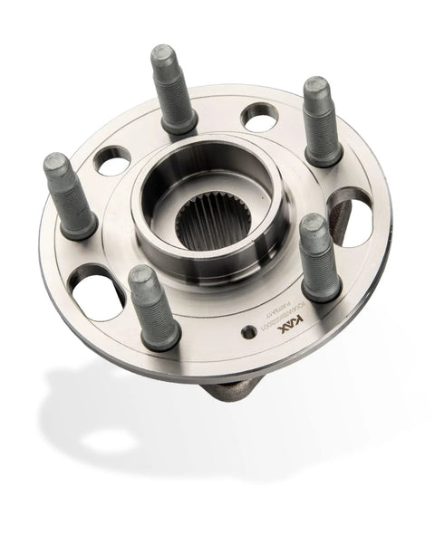 Wheel Bearing And Hub Assembly Set For 2010 To 2017 Chevy Equinox Terrain And Malibu 5 Lug Front And Rear With ABS close-up view