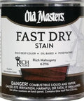Premium Interior Oil Based Wood Stain Delivering A Badass Rich Mahogany Finish With Quick Drying Formulation in half pint container.