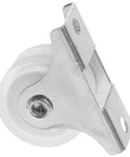 Ultra Silent 1 Inch PVC Swivel Caster Wheel for Furniture, close-up view of durable wheel with mounting plate.