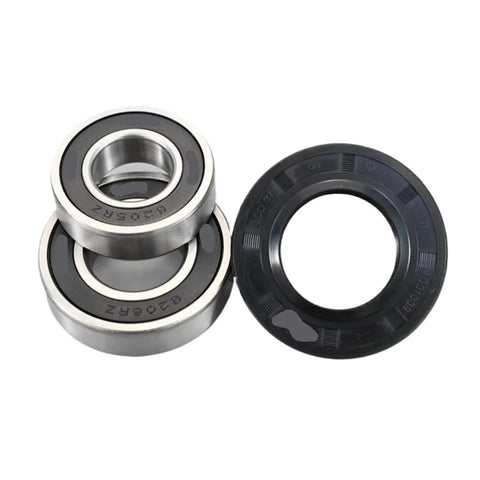 Premium 6205RZ Ball Bearing With Oil Seal For D35 D37 Washing Machine Replacement Parts, metal bearings with rubber seal for durable drum rotation.