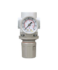SAR300 N03BG 3/8 Inch NPT Air Pressure Regulator with Gauge and Bracket Relieving Type 0 to 150 PSI, front view