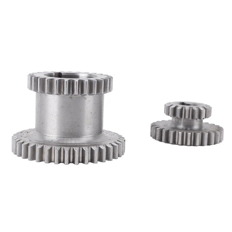 Heavy Duty Drop In Steel Duplicate Gear Set For Mini Lathes, 45mm and 25mm transmission gears for smooth performance.