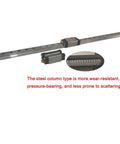 High Precision Linear Rail Kit With Four CDG65 Rails And Eight CDG65B Square Bearing Sliders For CNC Machines And DIY Projects, 2650mm Length, Beefy Load Capacity, Low Friction, Quiet Operation showing rail and slider details
