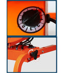 Control dial and adjustable tilt feature on Heavy Duty 24 Inch Industrial Post Fan Built Tough Metal Frame Blows Hard.