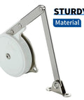 Lid Stay Hinge With Soft Close Safety Lid Support For Toy Boxes And Kitchen Cabinets, Closets And Cupboards, Easy Top Opening Doors, Keeps Lid Open At Any Angle And Glides Shut Smoothly, zinc alloy construction.