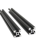 Two Pack 300mm 2020 Series V Slot Aluminum Extrusion Profiles European Standard For 3D Printer Frame And Linear Rail Build Kit