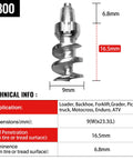 Super Heavy Tungsten Carbide Tire Studs For Winter Ice Control Grip Like Crazy On Frozen Roads For Trucks ATVs And Bikes close-up view and dimensions