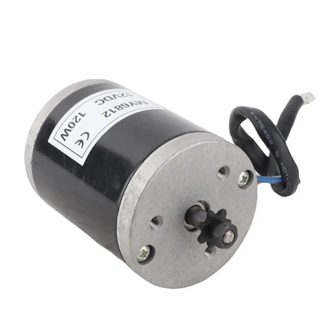 MY6812 Replacement Electric Bike Motor 120W Aluminum Brushed DC Motor 12V For Electric Scooters And E Bikes, Durable Metal Build, Easy Install, Practical Power For Daily Commutes Size 2.7x3.9in