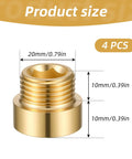 Brass Shower Head Extension Arm Set Four Pack G One Half Male To Female Thread Pipe Fittings 20mm Length Copper Shower Extenders