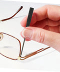 Hand using multitool from On The Go Eyeglass Repair Kit With Screws Nose Pads And Handy Multitools For Eyewear Watches And Jewelry Repair