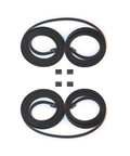 Open 2GT Timing Belt Kit For P1P P1S X1 X1C X1E 1442mm Length Rubber Fiberglass Drive Belt 2 Pieces For Next Level Precision 3D Printer Motion Transmission And Low Noise, black