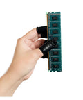 Hand in black cots holding a circuit board, Static Dissipative Latex Conductive Finger Cots Powder Free Extra Large Black Pack Of 720