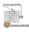 Aluminum 2 Axis Moving Work Table For Laser Marking And Engraving Machines Adjustable XY Axis Portable 210 By 150 mm