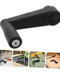 Heavy Duty 12Mm Replacement Hand Crank Handle With Round Hole Plastic Grip for Milling Machine Lathe Work Bench