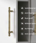 Brushed Antique Brass Cabinet Knobs Set 10 Pack Solid Zinc Alloy Drawer Knobs For Kitchen Cabinets Dresser And Bath Hardware With Warm Vintage Finish