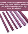 Six Shapes Ruby Whetstone Set 3000 Grit Oilstone For Sharpening Gravers And Tools, visible six-piece pro grade sharpening gear