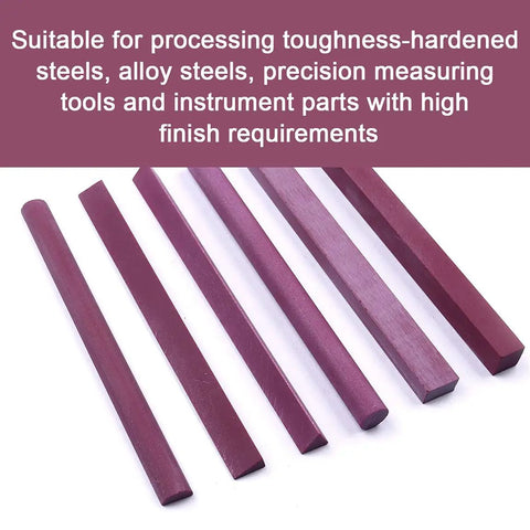 Six Shapes Ruby Whetstone Set 3000 Grit Oilstone For Sharpening Gravers And Tools, visible six-piece pro grade sharpening gear