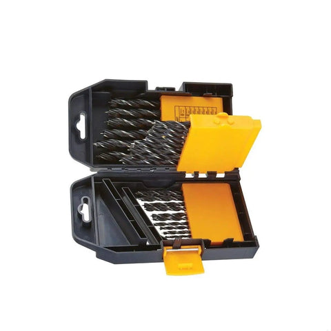 Heavy Duty High Speed Steel Brad Point Drill Bit Set For Fine Woodworking and Home Makeover Tasks in a rugged case.