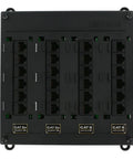 Front view of Twist And Mount Patch Panel With Twelve Cat5e And Twelve Cat6 Ports, Compact Design, Model 476TM-654
