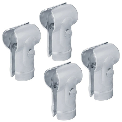 4 Pack Tee Pipe Clamp Connector For Two Way T Joint Heavy Duty Chain Link Fence Fittings Fits One And Seven Eighths Inch Outer Diameter Pipe Five Thirty Second Inch Thick Steel Easy Install End Rail Clamp