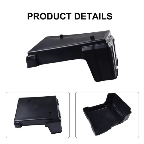 Heavy Duty Battery Box For Honda Accord 2013-2017, Solid ABS Plastic Enclosure side view with detailed structural design.