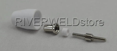 Pro Grade Plasma Torch Consumables Kit For PT-31 LG-40 JG-40 WSD-40 With Nickel Plated Tips Nozzle 18866L close-up view