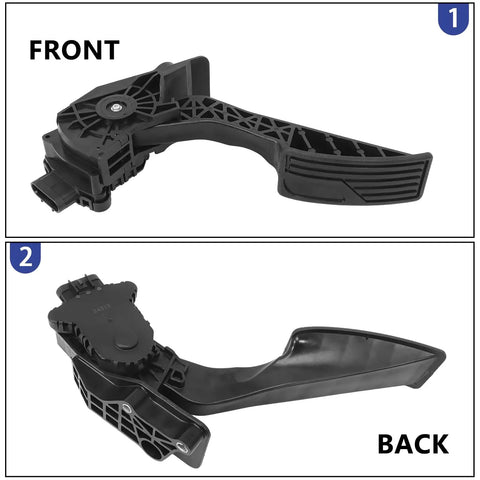 Front and back view of Accelerator Pedal Position Sensor Replacement For Buick LaCrosse Impala Limited 2009 to 2016 LS LT APS311