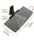 Snuffing That Road Shine With This Badass Anti Glare Car Sun Visor Built For The Tesla Cybertruck, 12.6x5.7 inch, flexible swivel clip, dark tinted shade.