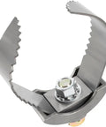 Heavy Duty 3 Inch C Cutter Drain Snake Head Cable Coupler featuring serrated edges for effective clog removal and durable design.