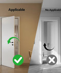 Comparison of door applicability for Red Aluminum Alloy Portable Door Stopper With Diamond Anti Slip Base For Travel And Apartment Living Easy To Use Security Device That Locks Down Unauthorized Entry And Pry Attempts