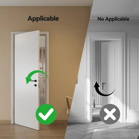 Comparison of door applicability for Red Aluminum Alloy Portable Door Stopper With Diamond Anti Slip Base For Travel And Apartment Living Easy To Use Security Device That Locks Down Unauthorized Entry And Pry Attempts