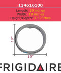 Door Boot Seal Bellows Kit For Front Load Washing Machines Gray Replacement Gasket, 19-inch diameter, OEM Style