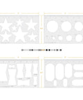 Router Jig Template Circle Inlay Templates in Clear Quarter Inch Acrylic for Woodworking Pro Projects, top view