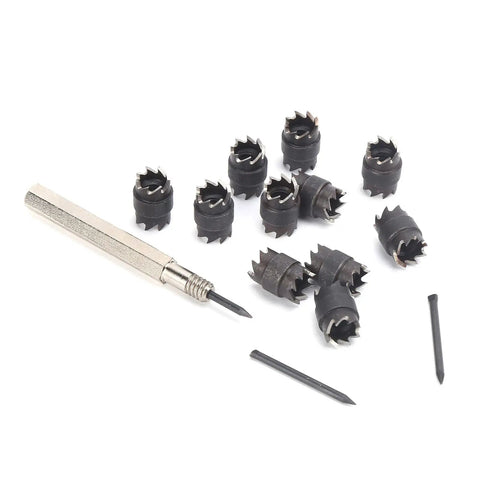 13-Piece Spot Weld Cutter Set 3/8 Inch Double-Sided Bits For Your Electric Drill Welding Tool Remover Kit