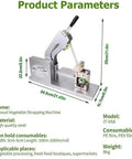 Heavy Duty Semi Automatic Vegetable Strapping Machine For PE PVC Film, manual strapping unit made of high-quality steel, size 54.5cm.