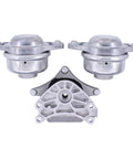 Heavy Duty Engine Motor And Rear Transmission Mount For Mercedes C300 E300 E350 CLS AMG Direct Fit Zero Play Vibration Control in steel.
