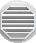 Round Gable Vent With Tough PVC Build And Flat Trim Frame 1x4 Attic Vent Weatherproof And Low Maintenance 12x12 Opening