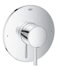 Essence Single Handle Pressure Balance Shower Trim With Control Module in StarLight Chrome for 1 Inch Rough In Valve close-up