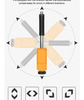 Heavy Duty Portable Digital Hardness Tester For Steel And Cast Iron Featuring Dead Nuts Accurate Leeb Gauge showing multi-angle measurement.