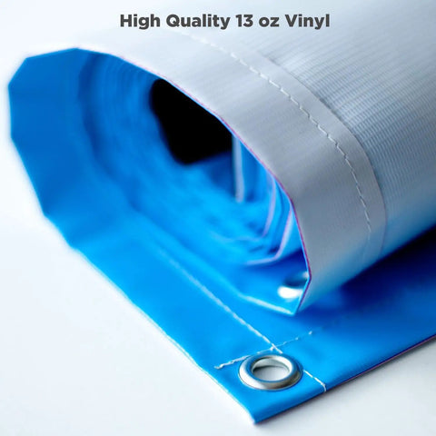 Personalized Vinyl Banner For Any Occasion Create Large 2 By 1 Foot To 20 By 10 Foot Signs For Business Birthdays Weddings Parties Holidays Graduation Outdoor And Indoor Use Attention Grabbing Full Color Printing Ready To Hang rolled blue vinyl grommet
