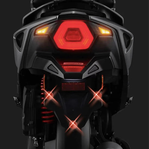 Red Reflectors Motorcycle License Plate Bolts And Nuts Set For Motorcycle And Bicycle Round Screws And Fasteners Reflective Frame Hardware installed