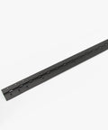 Top-Tier Heavy-Duty Anodized Aluminum Continuous Piano Hinge Full Mortise Design For Rugged Residential Or Commercial Door Refits Quick Diy Fixes Black 83 Inches Long close-up view on white background.