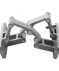 180 Degree Concealed Stainless Steel Door Hinge Beefy Heavy Duty Thick Material Supports Up To 70kg Silver Finish
