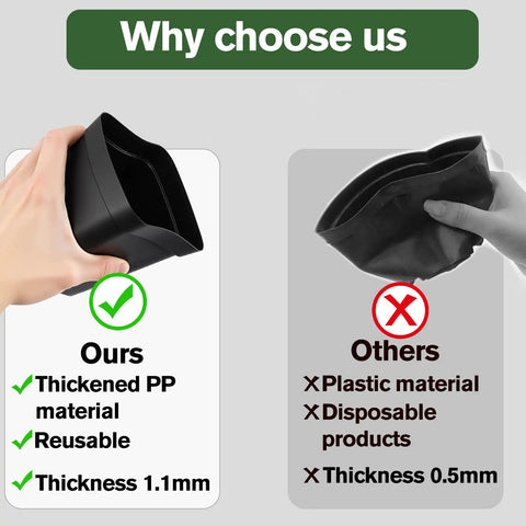 Comparison of thickened 4 inch seed starting pots 80 pack with drainage holes built tough durable plastic nursery pots for succulents