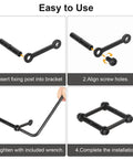 Anti Walk Rotation Pins Kit For Precision Machines And Motorcycles step-by-step installation guide with tools and parts.