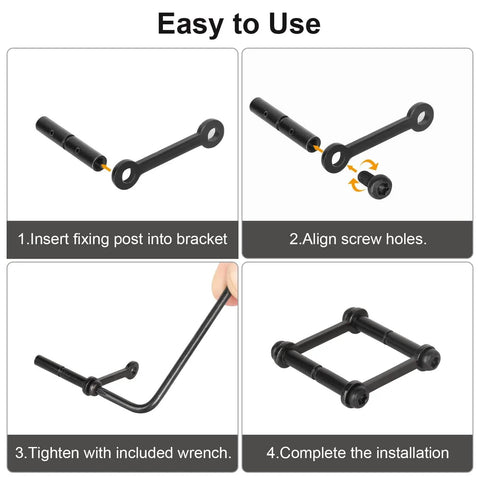 Anti Walk Rotation Pins Kit For Precision Machines And Motorcycles step-by-step installation guide with tools and parts.