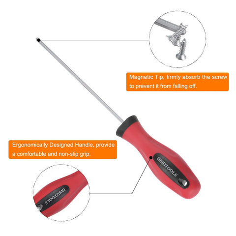 2 Piece Magnetic Ball End Hex Screwdriver Set, 2mm Bit, 110mm Shaft shown with ergonomic ABS and TPR handle and magnetic tip